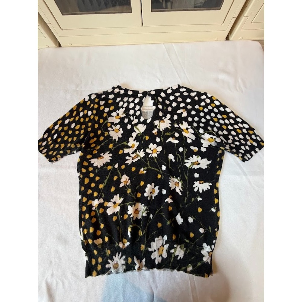 Circa 90's - 100% Cotton Floral Sweater by Lord & Taylor Size Medium - Picture 5 of 5